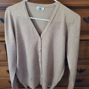 SOFT & STRETCHY L/S V-NECK CARDIGAN SWEATER-NWT